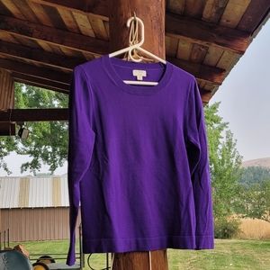 J Crew Teddie crew neck sweater